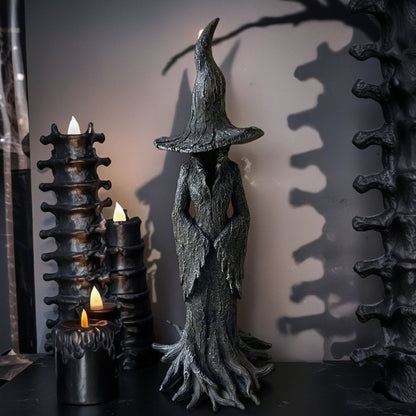 🧙‍♀️💫Hand-Painted Enchanting Witch Statue: The Guardian of Your Home