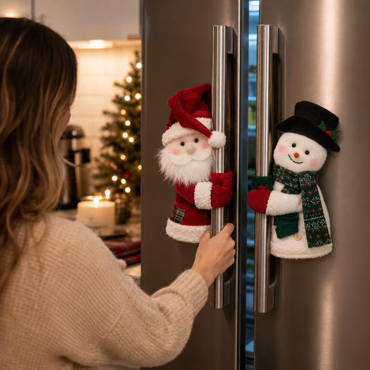 MerryKnob – Santa And Snowman Door Handle Covers