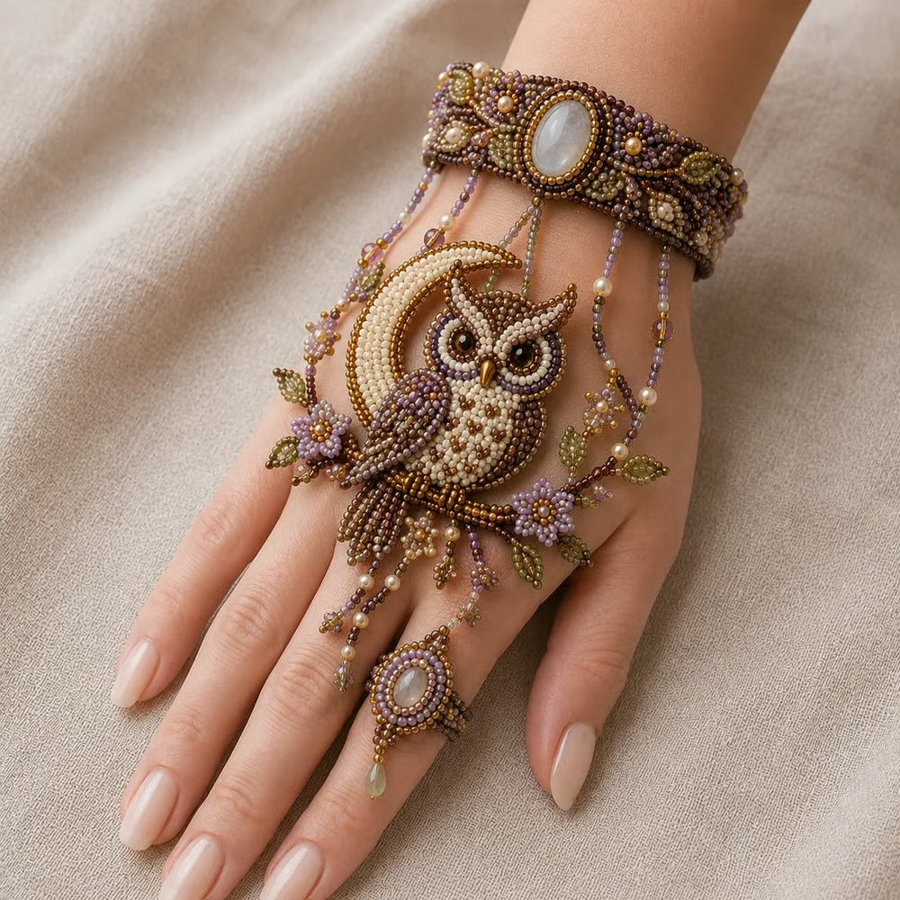 ✨ DIY Beaded Hand Bracelet Kit – Create Your Own Wearable Art