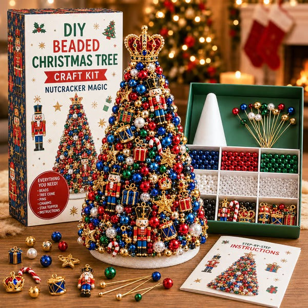 🎄 DIY Beaded Christmas Tree Craft Kit