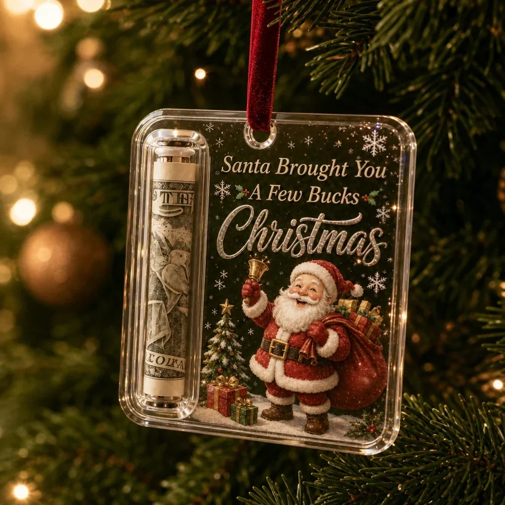 MerryNest – Clear Compartment Christmas Money Ornament