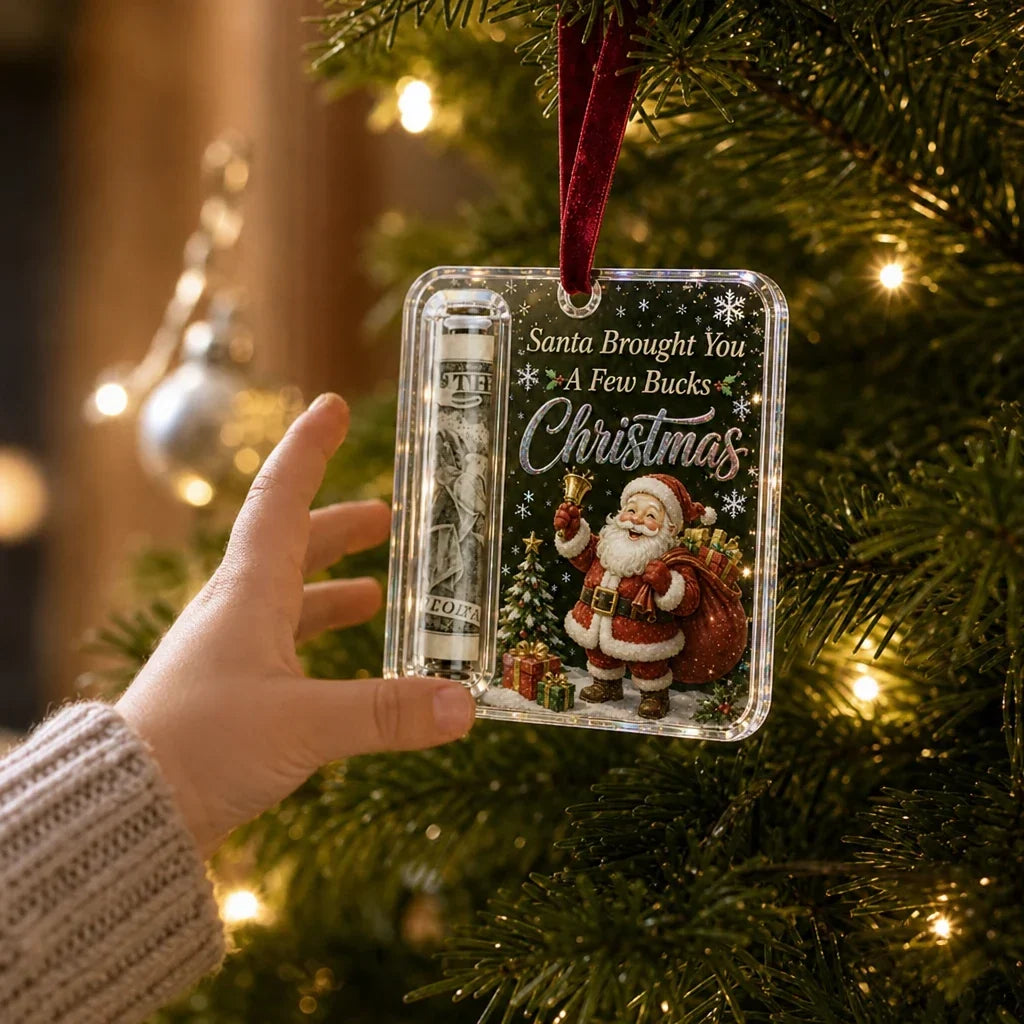 MerryNest – Clear Compartment Christmas Money Ornament