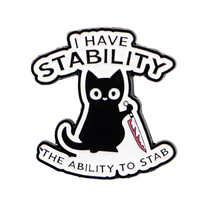 Stabby Cat Stability Pin