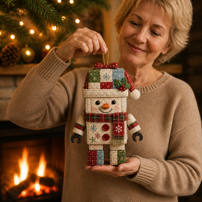 Patchtrim – No-Sew Patchwork Santa Ornament Kit