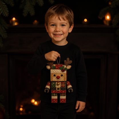 Patchtrim – No-Sew Patchwork Santa Ornament Kit